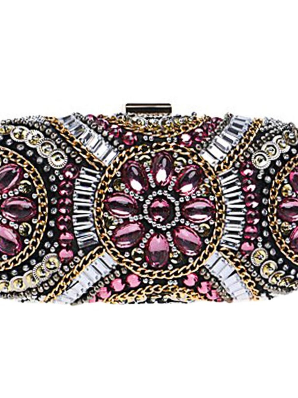 ✨ Polyester Pink Acrylic Evening Bag ✨